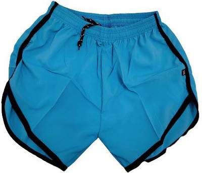 Addway Solid Men Blue Sports Shorts
