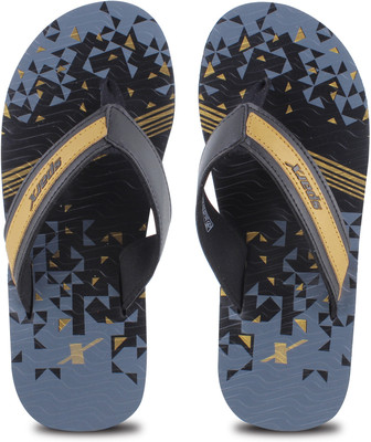 Sparx Men Flip Flops(Gold, Black, Grey , 9)
