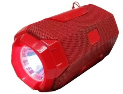 DHAN GRD A&O 106-flashlight Speakers/Bluetooth Speaker and Torch (RED,, STEREO) 5 W Bluetooth Speaker(Red, Stereo Channel)