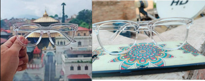 SDEEP Round, Rectangular Sunglasses(For Men & Women, Clear)