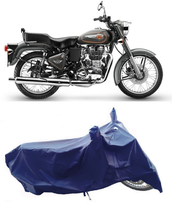 Wegather Two Wheeler Cover for Royal Enfield(Bullet 500, Blue)