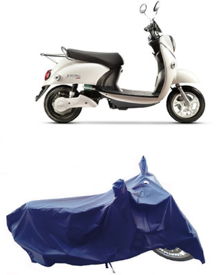 Wegather Two Wheeler Cover for Evolet(Polo BS6, Blue)