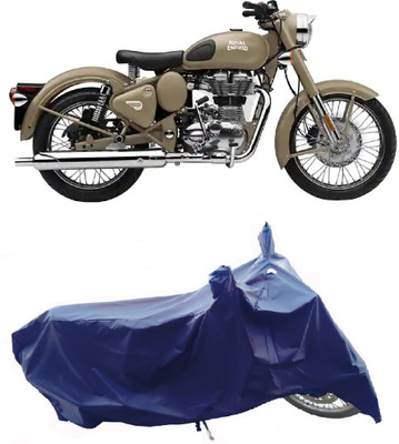 Wegather Two Wheeler Cover for Royal Enfield(Classic 500, Blue)
