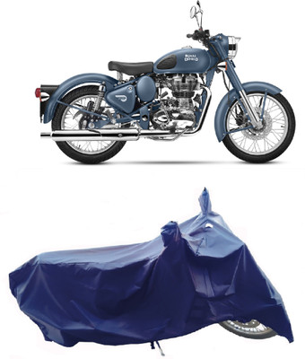 Wegather Two Wheeler Cover for Royal Enfield(Classic Squadron, Blue)