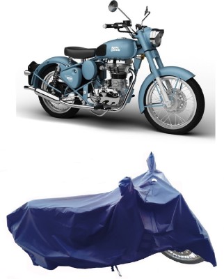 Wegather Two Wheeler Cover for Royal Enfield(Classic Squadron BS6, Blue)