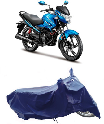 Wegather Two Wheeler Cover for Hero(Glamour i3s BS6, Blue)