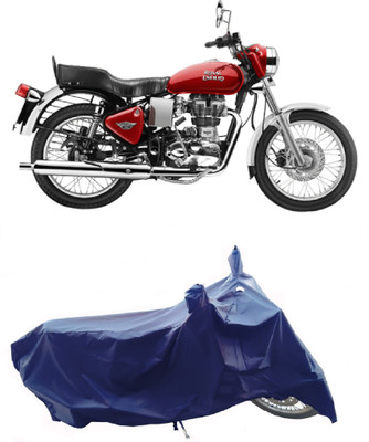 Wegather Two Wheeler Cover for Royal Enfield(Electra 4S, Blue)