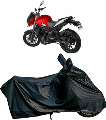 Autofly Waterproof Two Wheeler Cover for Mahindra(Mojo UT 300, Black)