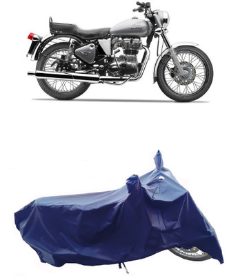 Wegather Two Wheeler Cover for Royal Enfield(Electra 5S, Blue)