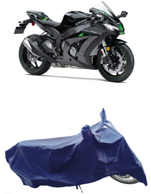 Wegather Two Wheeler Cover for Kawasaki(Ninja ZX-10R SE BS6, Blue)