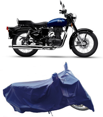 Wegather Two Wheeler Cover for Royal Enfield(Bullet 350 New BS6, Blue)