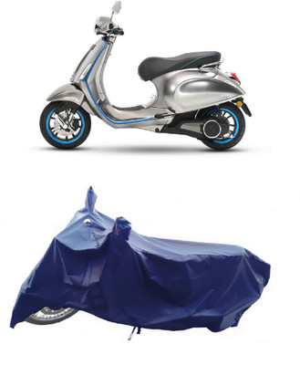 Wegather Two Wheeler Cover for Vespa(Piaggio Elettrica BS6, Blue)