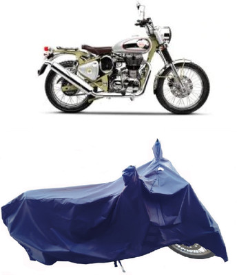 Wegather Two Wheeler Cover for Royal Enfield(Bullet Trials 500, Blue)