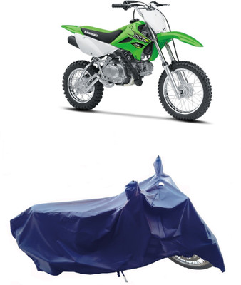 Wegather Two Wheeler Cover for Kawasaki(KLX 110, Blue)
