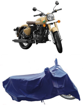 Wegather Two Wheeler Cover for Royal Enfield(Classic 350 Signals, Blue)