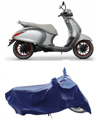 Wegather Two Wheeler Cover for Bajaj(Urbanite Chetak BS6, Blue)