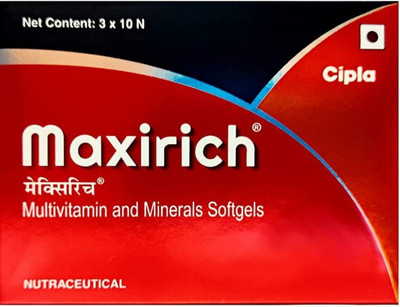 Maxirich MULTIVITAMIN AND MINERALS SOFTGELS(3 x 10)