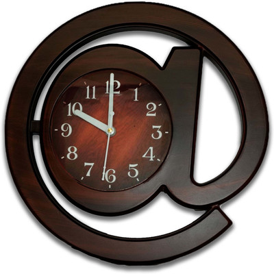 Sigaram Analog 32 cm X 32 cm Wall Clock(Maroon, With Glass, Standard)