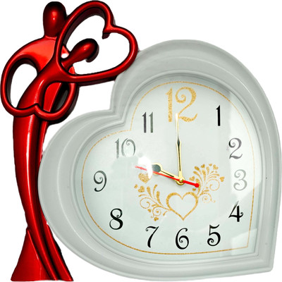 Sigaram Analog 35 cm X 33 cm Wall Clock(White, With Glass, Standard)