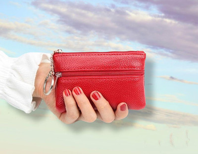 DEVANI ENTERPRISE Girls Red Genuine Leather Wallet(2 Card Slots)