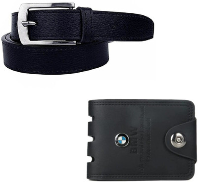 GOOD LIFE STUFF Wallet & Belt Combo(Black)