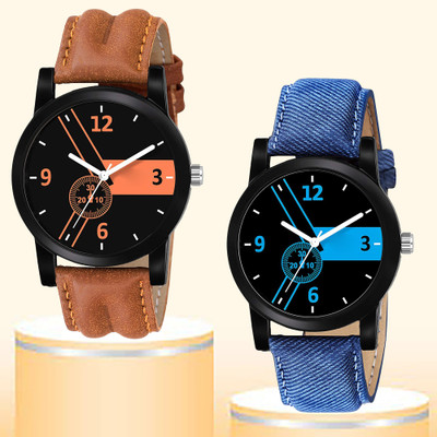 EDENSCOPE 4D-26 For Men Amazing looking PartyWear, Formal & Stylish Round Dial Syntactic Leather Analog Watch  - For Boys