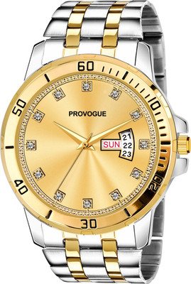 provogue prv 202 bl big and heavy day and date analog watch for