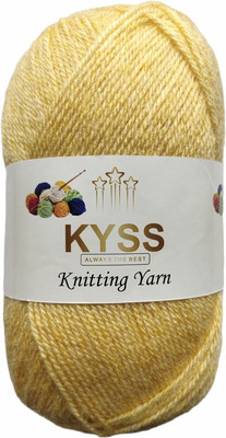 KYSS BlueBell 400 GM (1 BALL, 100 GM EACH)Wool Ball Hand Knitting Wool, Shade No-90