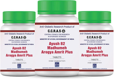Ayush 82 Madhumeh Arogya Amrit Plus Diabetes(Pack of 3, 540 Tablets)