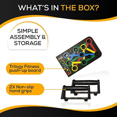KASO Push Up Board-Portable Multi-Function Workout Equipment-14 Different Variations Push-up Bar(Multicolor)