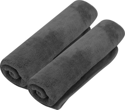 Black Gold Microfiber 650 GSM Hand Towel Set(Pack of 2)