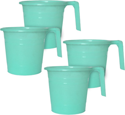 KUBER INDUSTRIES Plastic Bath Mug(Green 2)