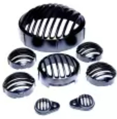 DOLSHACOB NEW HEAVY METAL GRILL FOR NEW CLASSIC REBORN Bike Headlight Grill(Black)