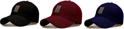 SPORT COLLECTION Self Design Sports/Regular Cap Cap(Pack of 3)