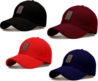 Brostin Self Design Sports/Regular Cap Cap(Pack of 3)