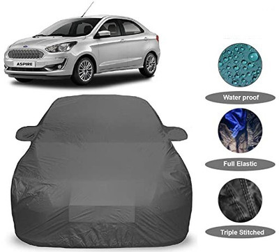 Anlopeproducts Car Cover For Ford Aspire (With Mirror Pockets)(Grey)
