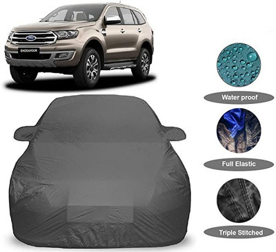 Anlopeproducts Car Cover For Ford Endeavour (With Mirror Pockets)(Grey)