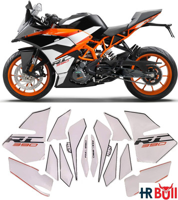 HRBull Sticker & Decal for Bike(White, Multicolor)