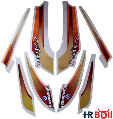 HRBull Sticker & Decal for Bike(Multicolor)