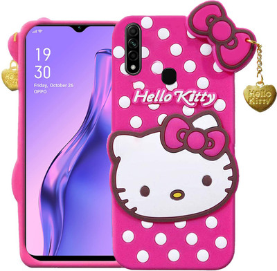 SMARTPOCKET Back Cover for Oppo A31(Pink, 3D Case, Pack of: 1)
