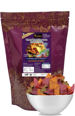 regulus Whole Wheat Mix Veg Chips | Roasted | 90gx3pack | Diet Snack Chips(3 x 30 g)