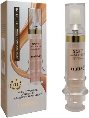 maliao Injection Shape Infallible Full Coverage Liquid Concealer White Ivory Concealer(White Ivory, 11 ml)