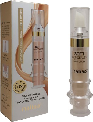 maliao Injection Shape Infallible Full Coverage Liquid Concealer Natural Beige Concealer(Natural Beige, 11 ml)