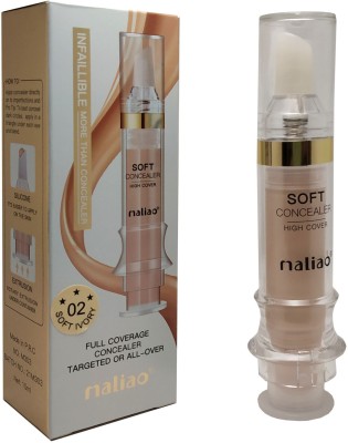 maliao Injection Shape Infallible Full Coverage Liquid Concealer Soft Ivory Concealer(Soft Ivory, 11 ml)