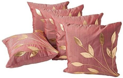 SK Fashion Striped Cushions & Pillows Cover(Pack of 5, 40 cm*40 cm, Pink)