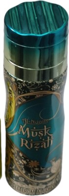 Al-Nuaim Musk Rizali & 24 Carat 200 Ml Deodorant Spray  -  For Men(200 ml)