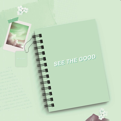 DI-KRAFT Wiro binding diary A5 Diary Unruled 160 Pages A5 Diary Unruled 160 Pages(Light Green3)