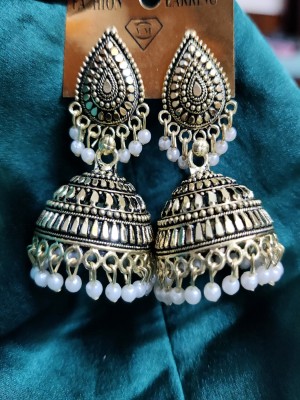 SellRider Trendy Look Traditional Kundan Jhumkas/ Jhumka/ Jhumki Earrings For Women Girls Brass Jhumki Earring