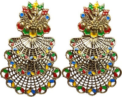 JN Handicraft STYLISH LONG EARRING FOR WOMEN Brass Drops & Danglers Brass Drops & Danglers