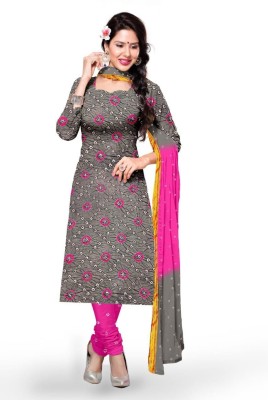 JATADHAR FAB Cotton Blend Printed Salwar Suit Material